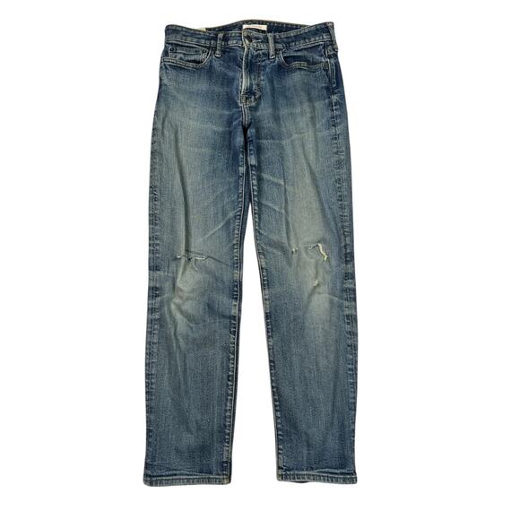 Abercrombie A&F Distressed Relaxed Tapered Stretch Denim Jeans 29x28, Tag 29x30 - Picture 1 of 7